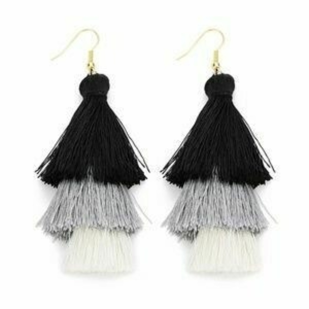 Boss Lady Bohemian Statement Tassel Earring